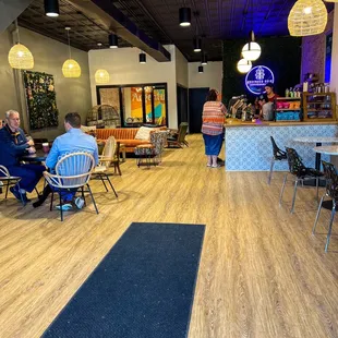 people sitting at tables