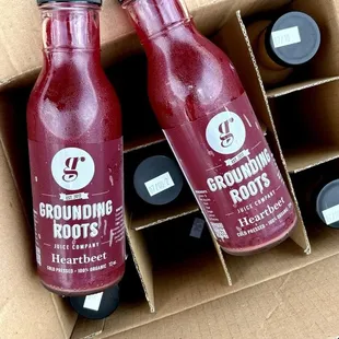 Fresh pressed Heartbeet juice