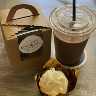 Iced Micah Mocha &amp; Cupcake