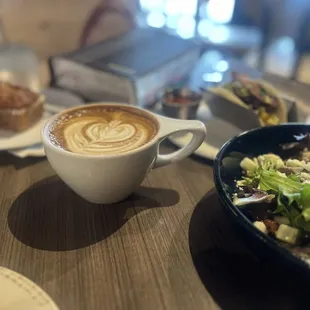 The Word- Sweetened with a Mocha Latte and filled with a delicious salad- Of Course- TACOS!!!