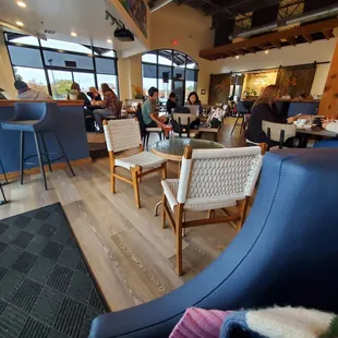 Lots of seating in the main area.