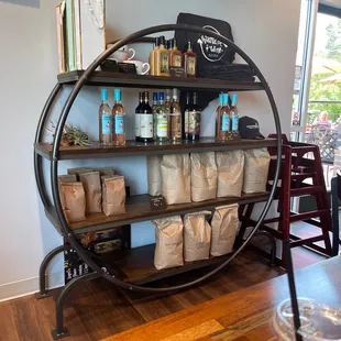interior, bagels