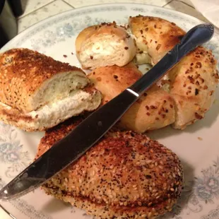Cheese Garlic Bagel Toasted