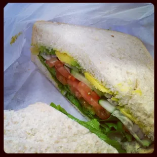 Cheese Veggie Sandwich