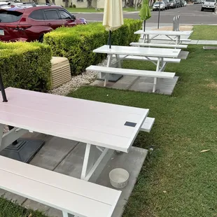 Dog friendly outdoor seating