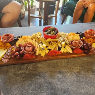 This was the cheese board. We ate ALL of it!