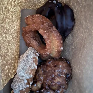 a variety of donuts