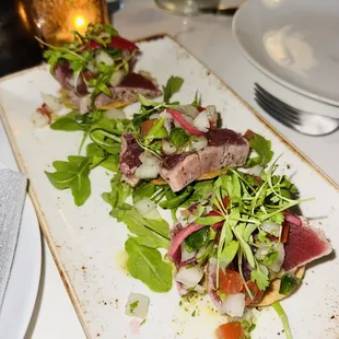Seared Tuna Tostada ~