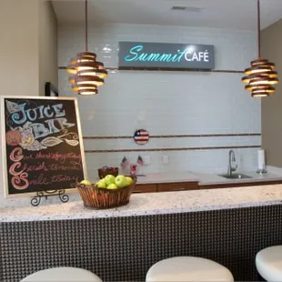 Juice bar inside our state of the art clubhouse.