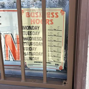 Business Hours