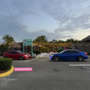Outside