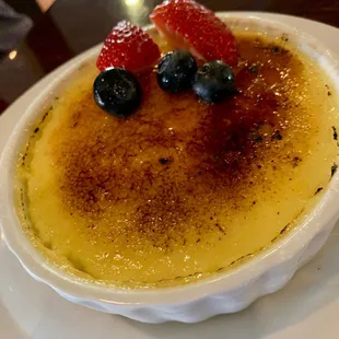 Crème brûlée is always a winner.