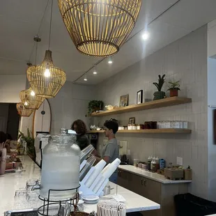 interior, sushi and sashimi