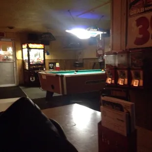 a pool table and pool tables