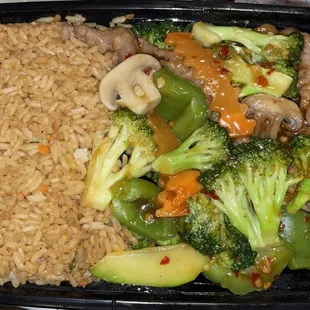 Hunan Sauce with Beef (combination)