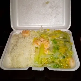 Dry shrimp chow mein had no sauce?