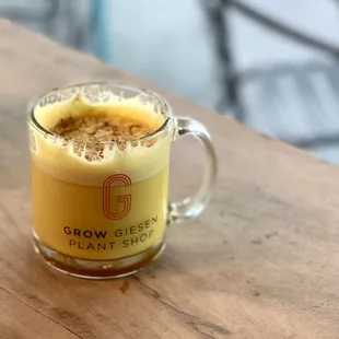 Golden Hour latte from Grow