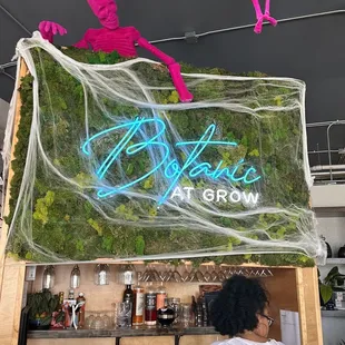Behind the bar
