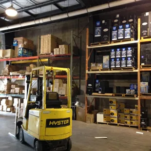 Inside of our warehouse.