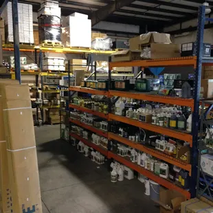 Inside of our warehouse.