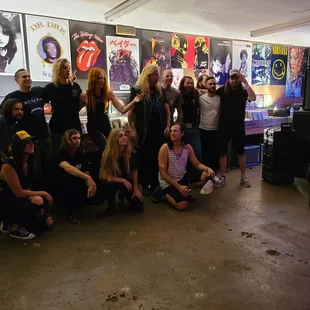 a group of people posing for a picture