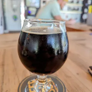 Sexy beer and sexy man in. The background