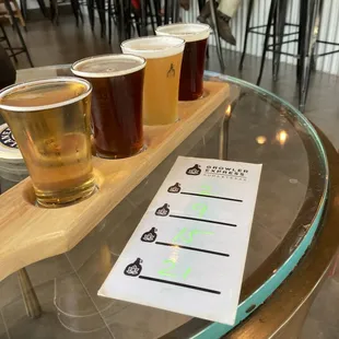 A good selection of local and regional beers.