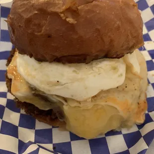 Five cheese death punch (with fried egg added)
