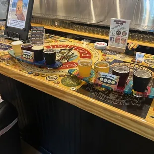 My brother and I both had a flight tasting.