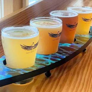 When getting a flight -- choose any 4 from the tap list, no limitations!