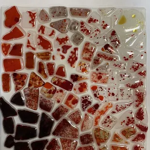 Fused glass fired