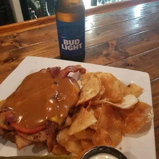 Hot Brown Mess Sandwich