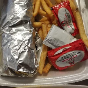 Philly cheesesteak meal