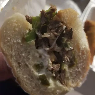 Philly cheesesteak - lots of filling but the flavor was different. Possibly due to seasoning. No for me.