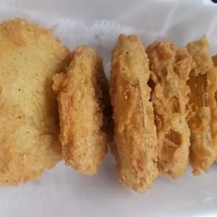 Fried green tomtoes