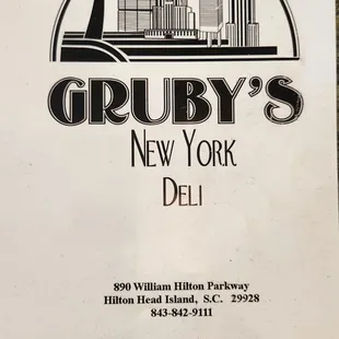 Menu cover