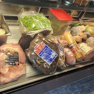 Deli meat display