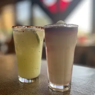 Cucumber Margarita and Sangria Swirl