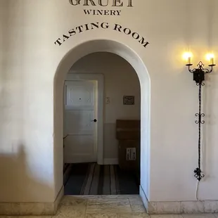 Entrance from hotel lobby