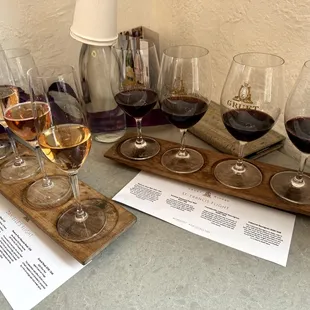 Red Wine and Sparkling Wine Flight