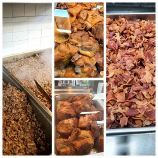 a variety of food items
