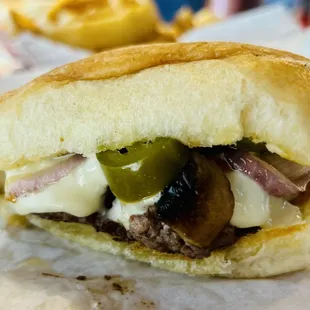 Swiss Mushroom Burger