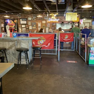 the inside of a restaurant