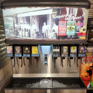 The drink station. Dublin sodas. I've only had the root beer, but its very good.