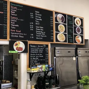 Korean/asian menu