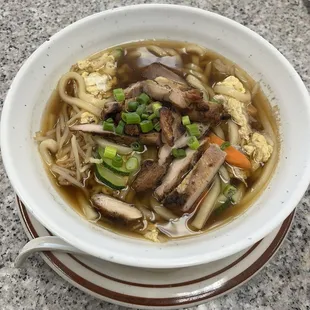 Udon with chicken