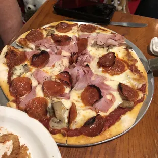 Chicago style 10 inch pizza.