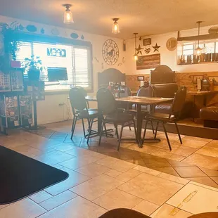 the kitchen and dining area