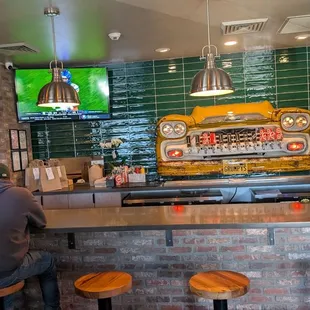 Bar area at the entrance
