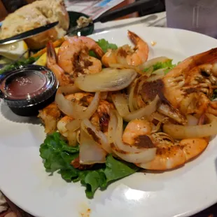 Half pound of shrimp